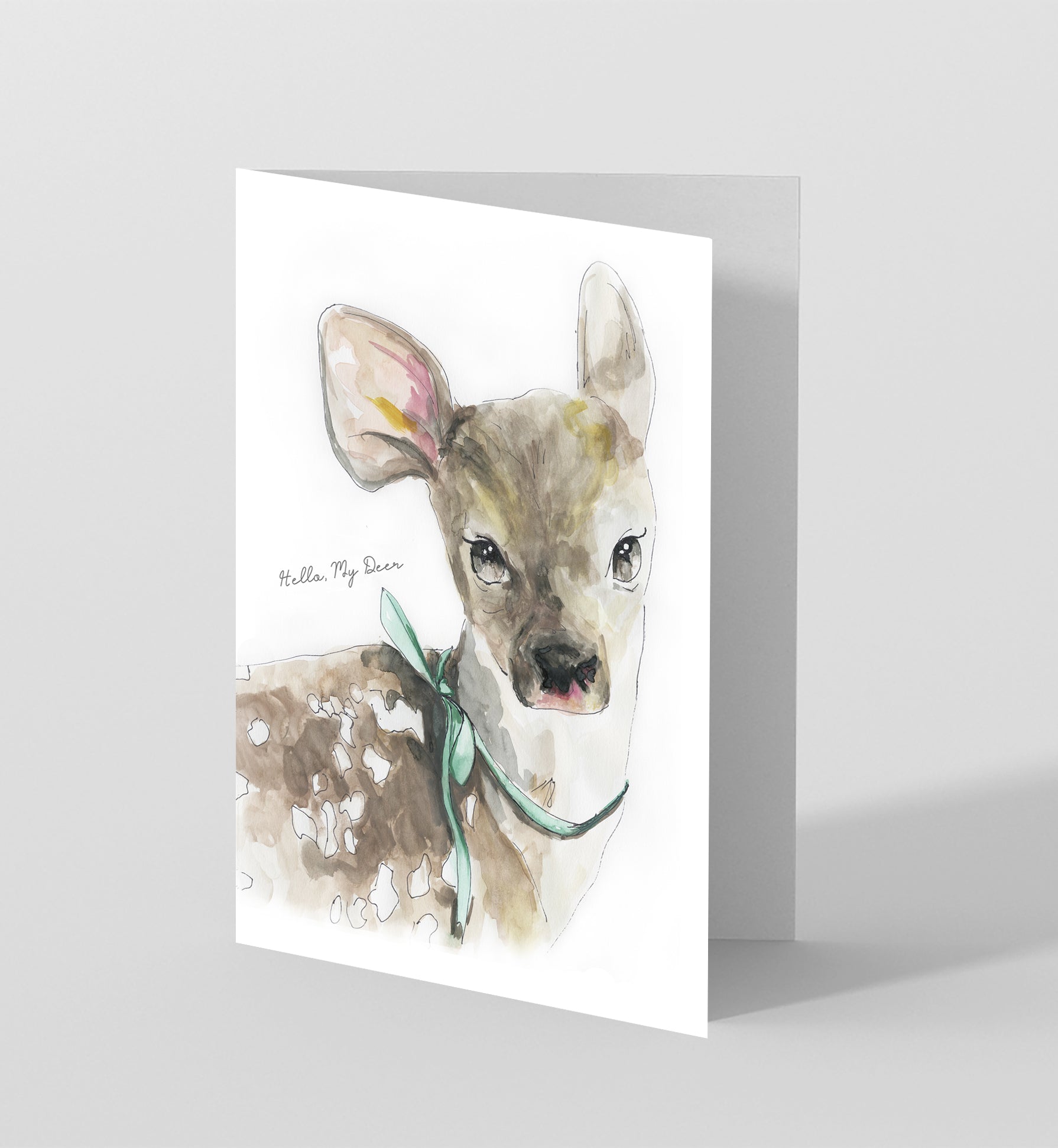 "Hello, My Deer" Blank Card Printable