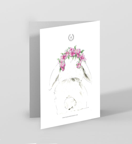 "Bunny" Blank Card Printable