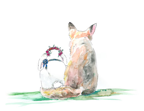 "Bunny & Fox Friendship" Art Printable
