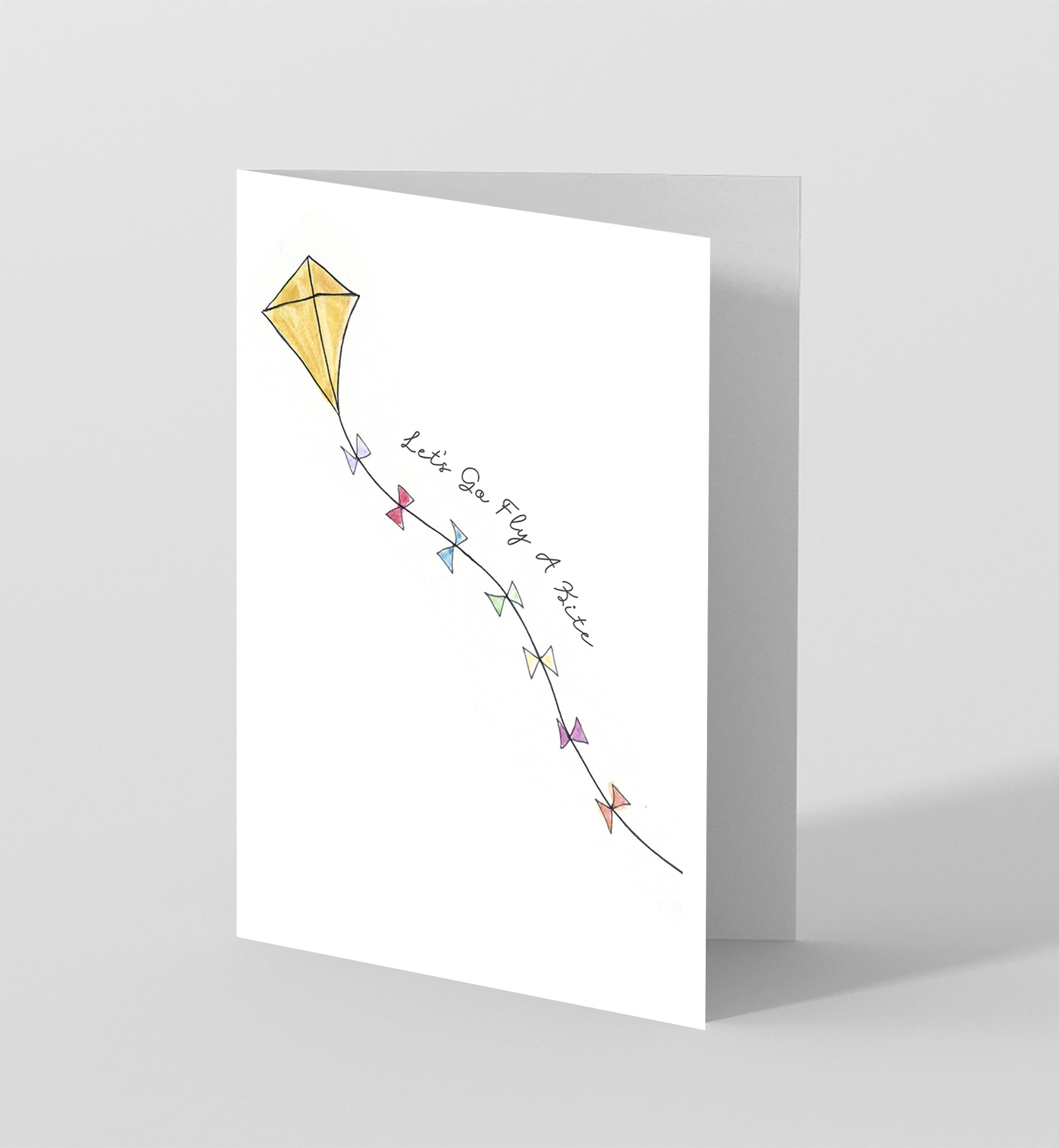 "Let's Go Fly A Kite" Blank Card Printable