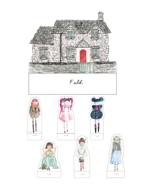 Petite Paper Dolls and Town of Worthington Set