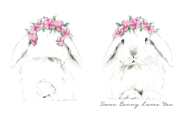 "Bunny" Blank Card Printable