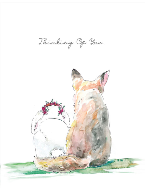 "Thinking of You" Blank Card Printable